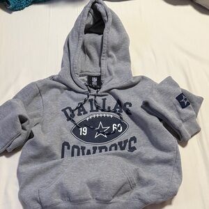 NFL Kids Gray Dallas Cowboys Pullover Hoodie